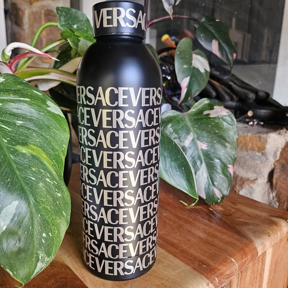 Versace logo-print water bottle